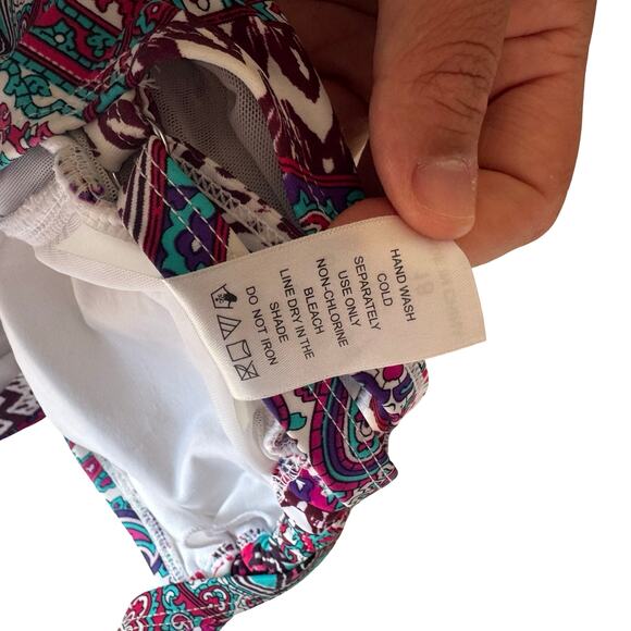 Swimsuits For All Size 18 Underwire Swimdress Paisley Aztec Print Adjustable - Picture 10 of 12